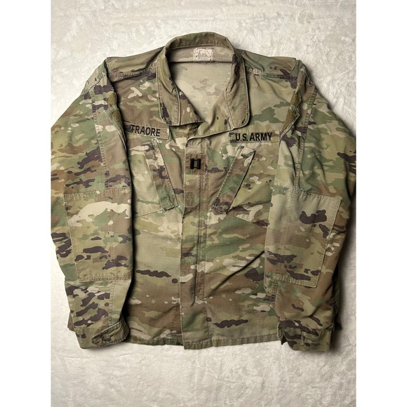 Military Other - US Army OCP Multicam ACU Combat Uniform Coat Jacket Large Regular Traore Captain